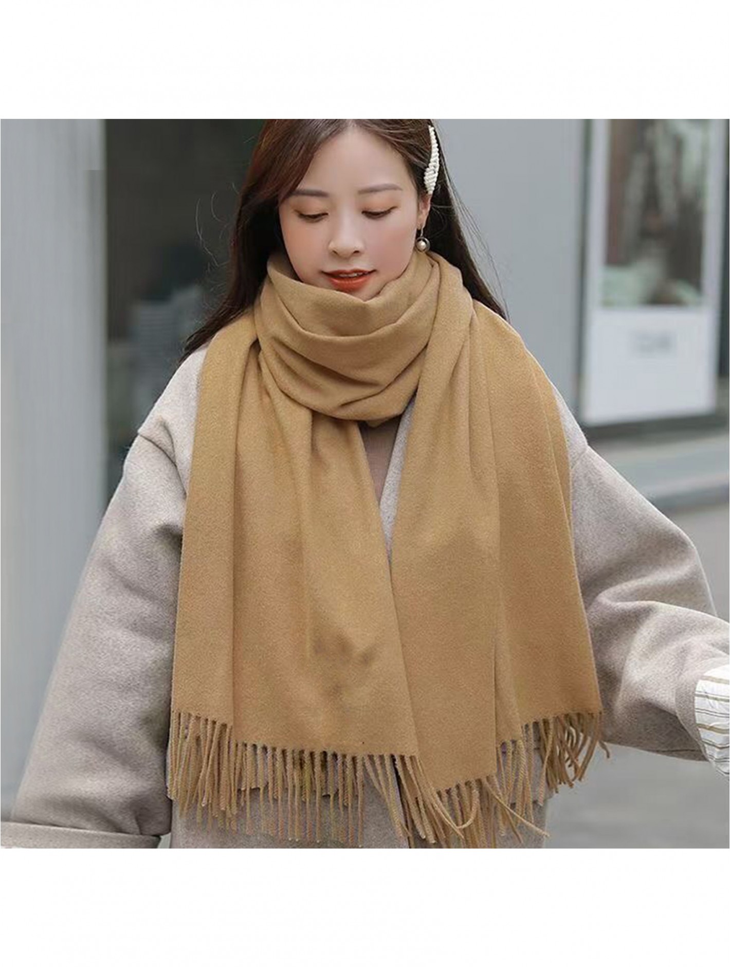 Solid sales color scarves
